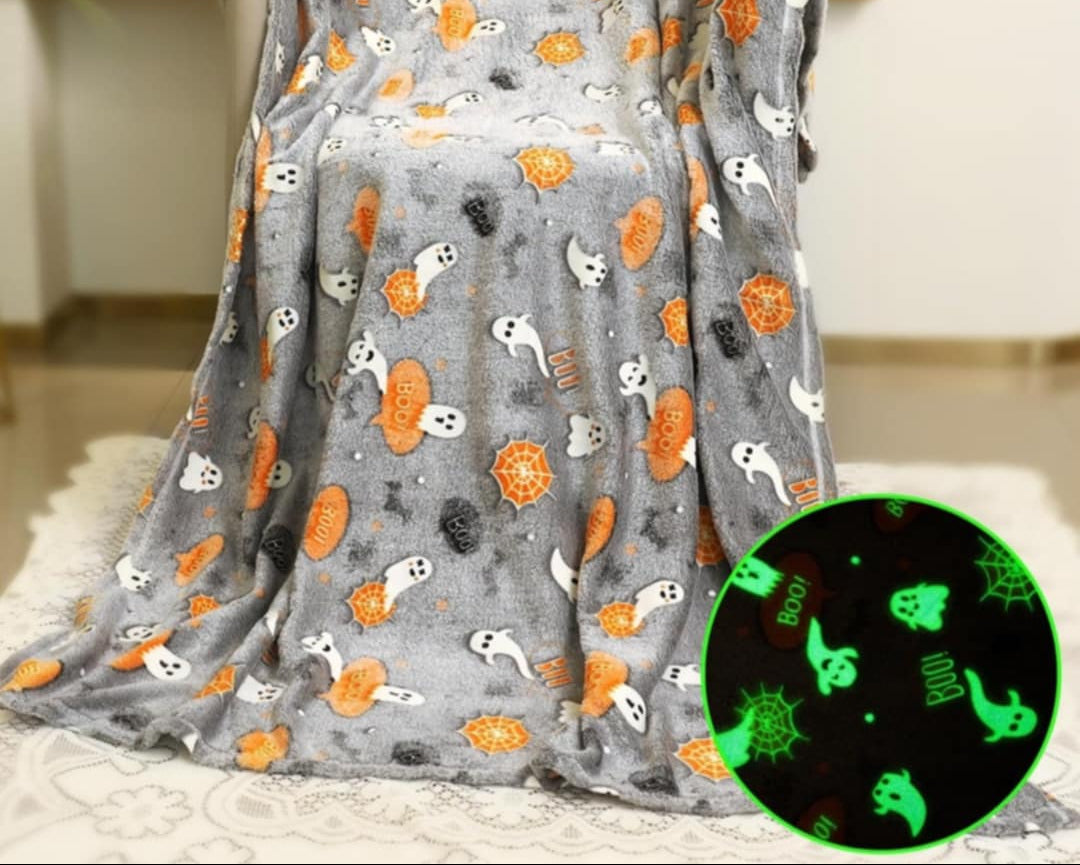 Halloween Glow Throw Blanket