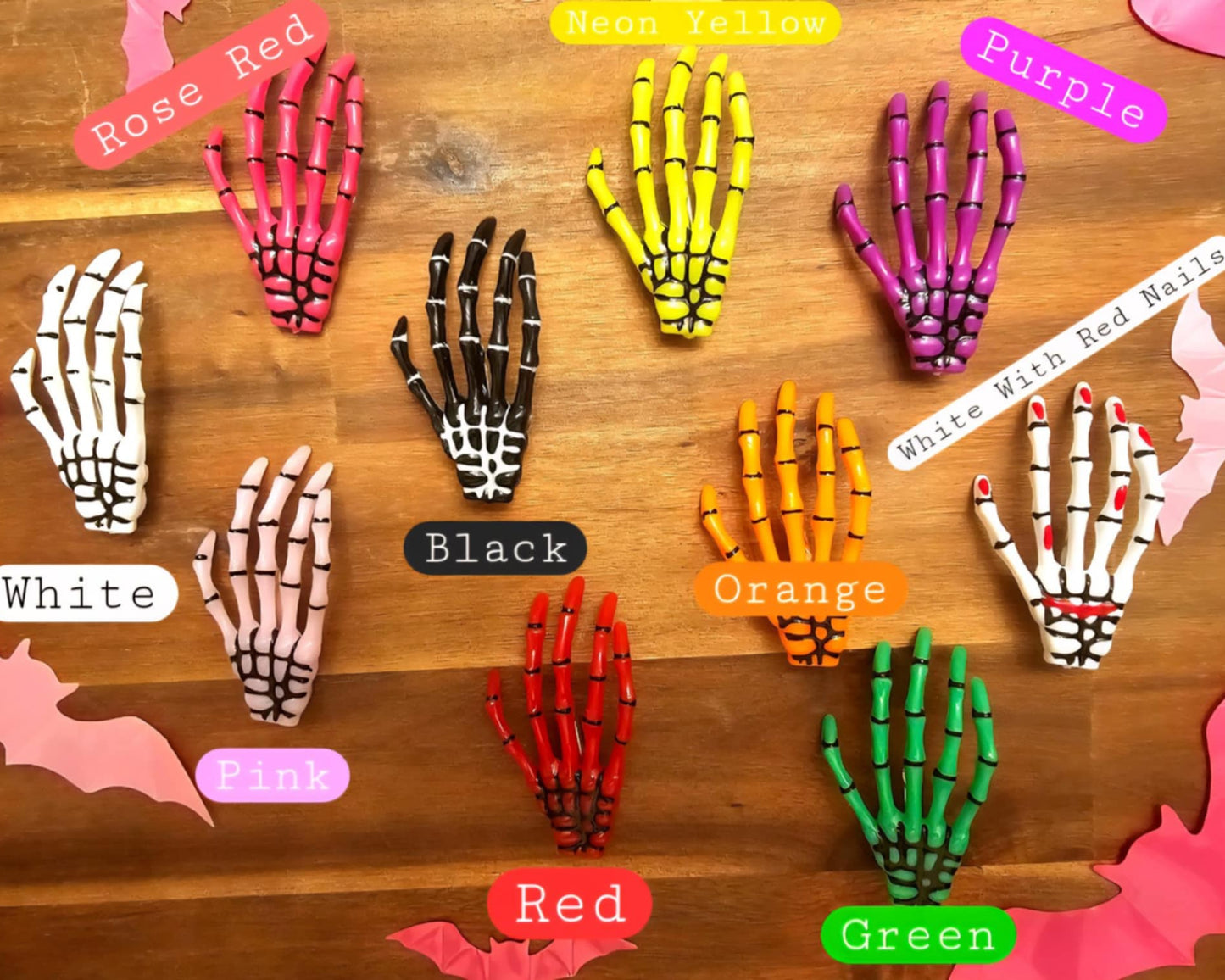 Skeleton Hand Hair Clip